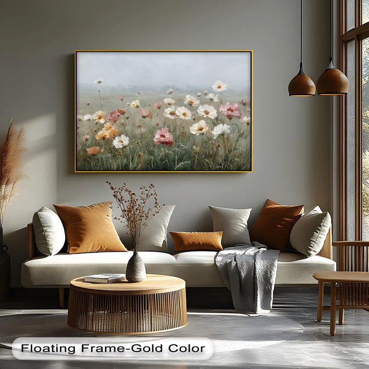 Whispers of Spring – Soft Meadow Floral Canvas Print - MyPhotoStation