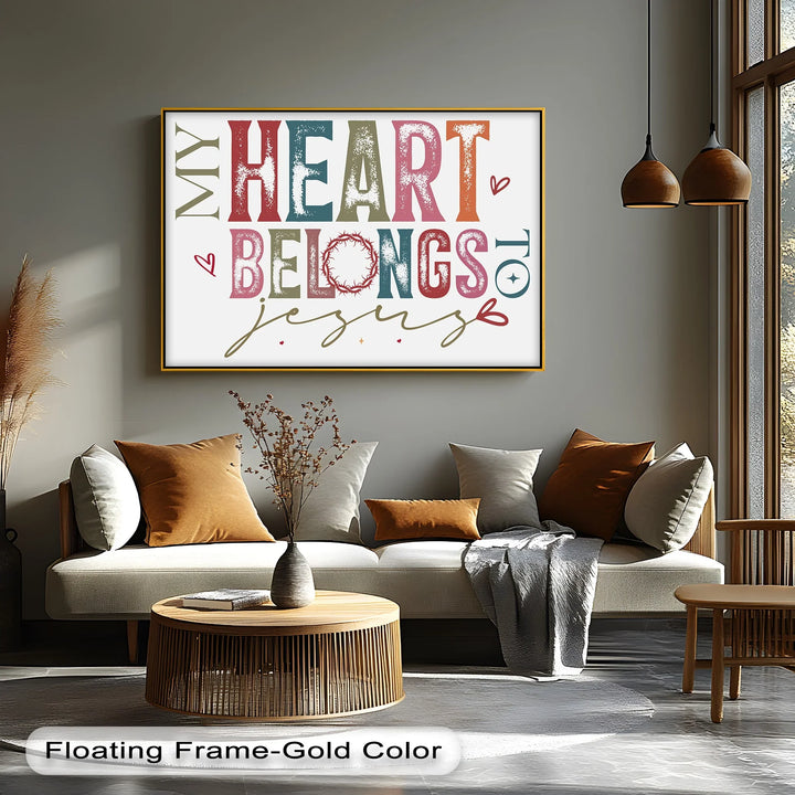 My Heart Belongs to Jesus – Faith-Inspired Canvas Print - MyPhotoStation