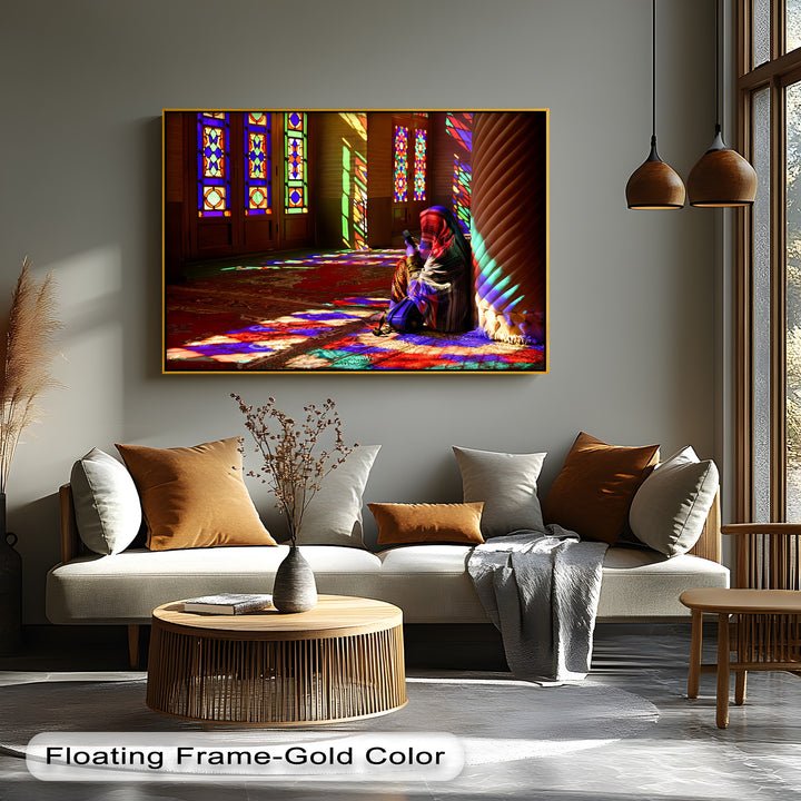 Radiant Mosque Light – Persian Canvas Print