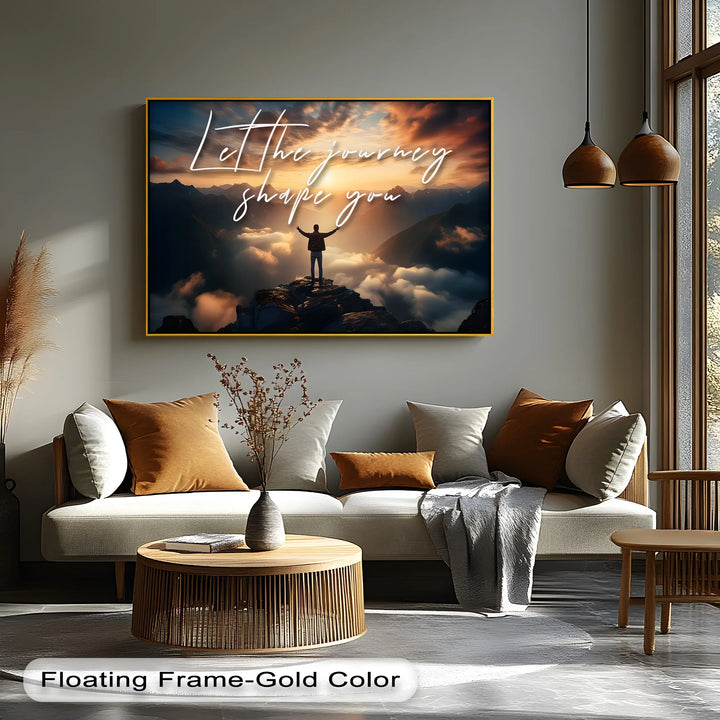 Let the Journey Shape You – Inspirational Mountain Canvas Print