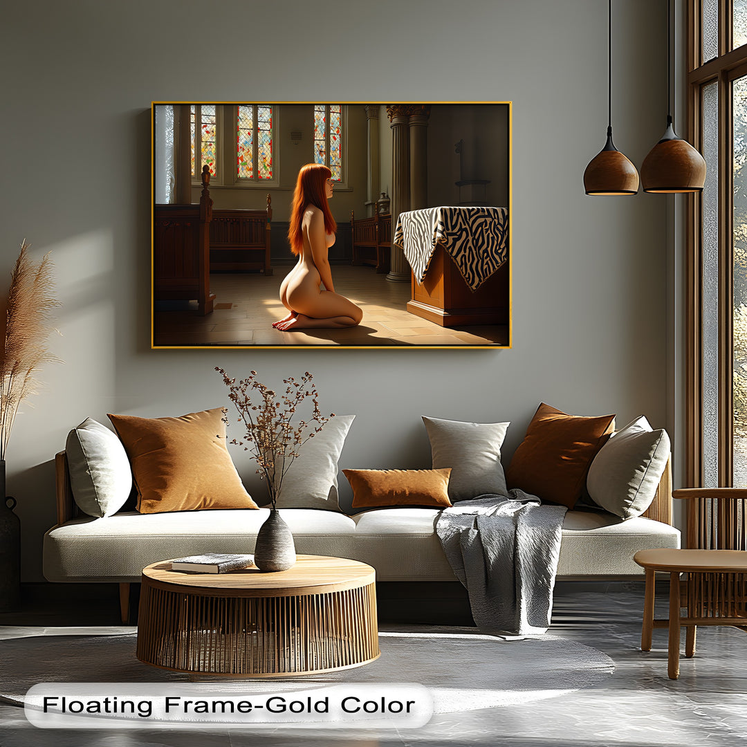 Silent Offering – Erotic Canvas Wall Art | Framed Wall Art