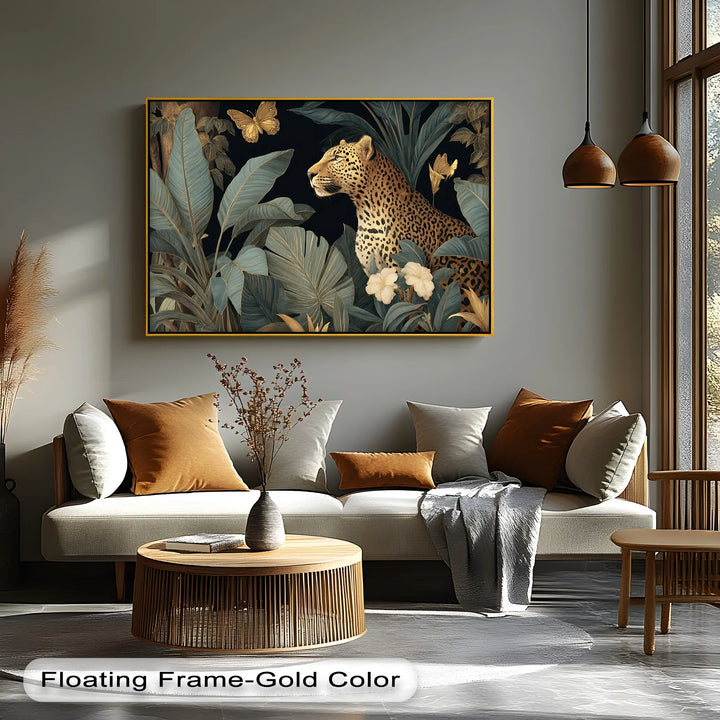 Golden Leopard in Lush Jungle – Canvas Print - MyPhotoStation