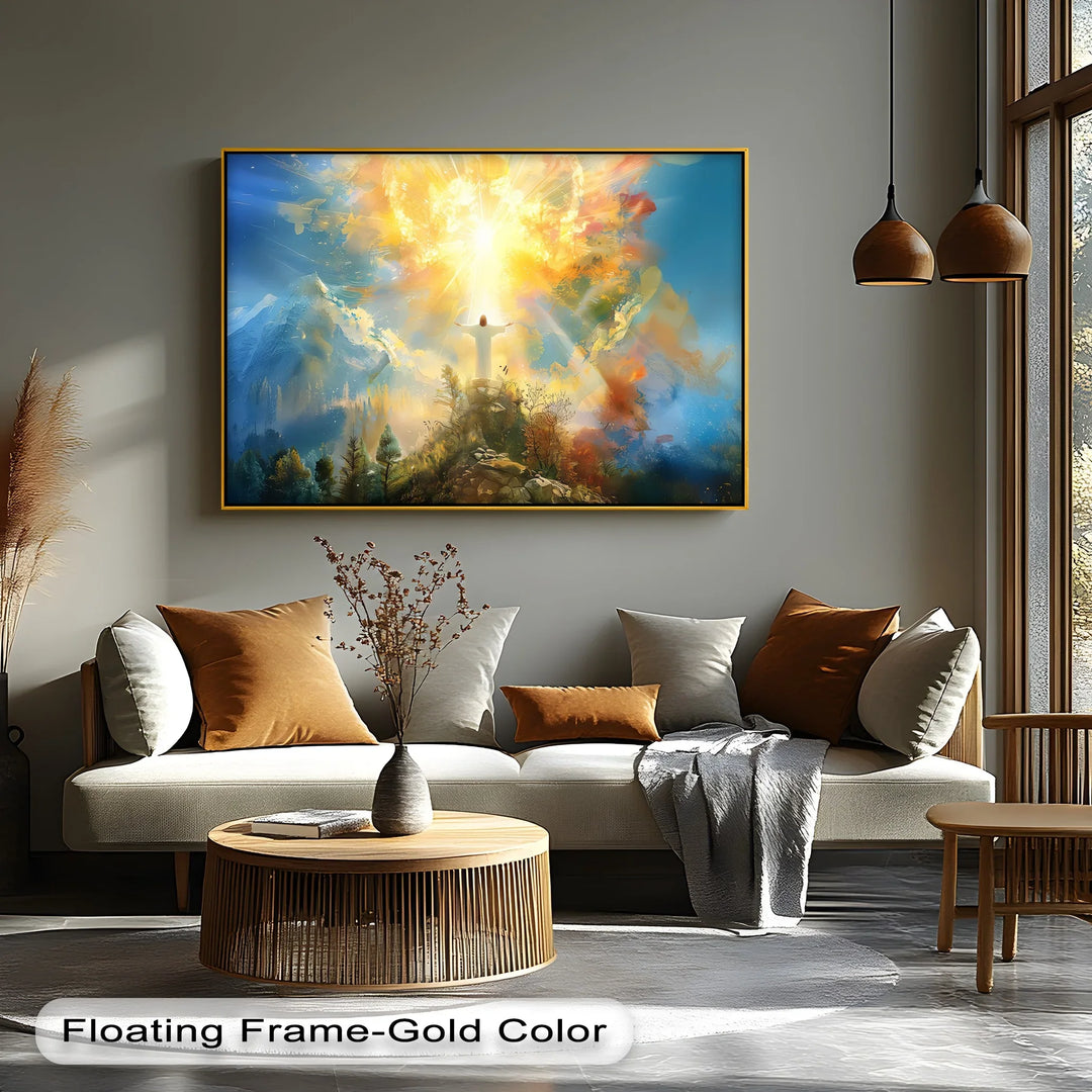 Ascension of Light – Glorious Resurrection Canvas Print