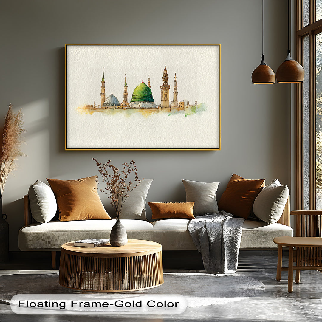 Al-Masjid an-Nabawi - Islamic Canvas Print