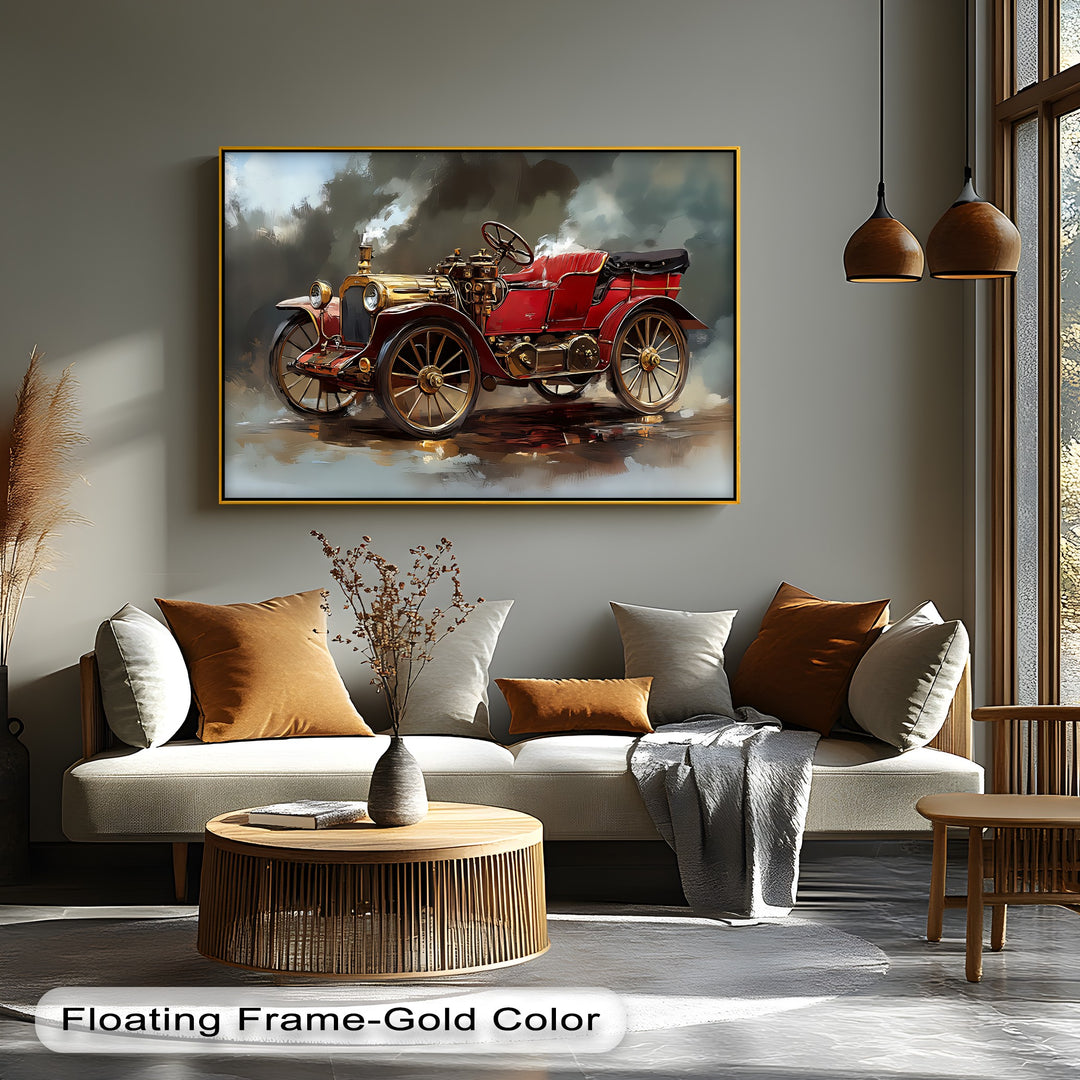 Golden Era Drive – Car Canvas Print
