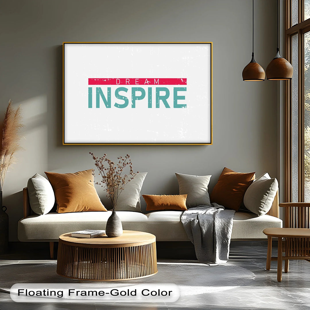 Dream Inspire – Modern Minimalist Canvas Print