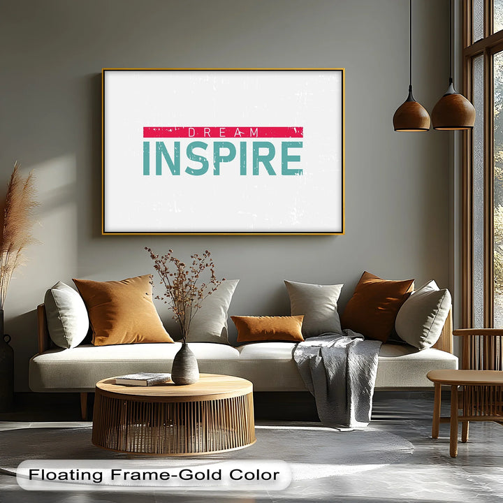 Dream Inspire – Modern Minimalist Canvas Print