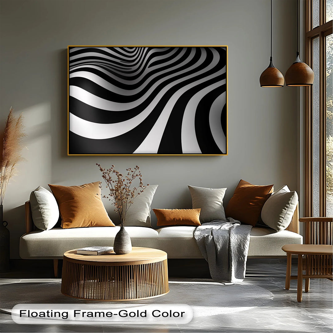 Velvet Currents – Black & White Canvas Print - MyPhotoStation
