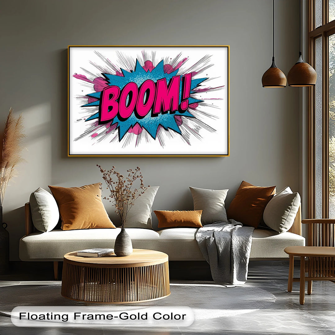 BOOM! – Explosive Pop Art Canvas Print