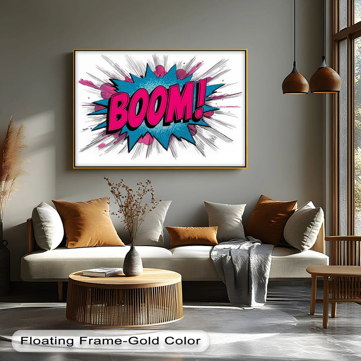 BOOM! – Explosive Pop Art Canvas Print