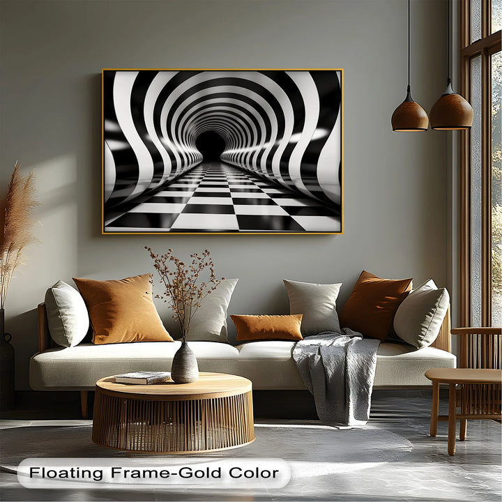 Waves of Infinity – Black & White Canvas Print - MyPhotoStation