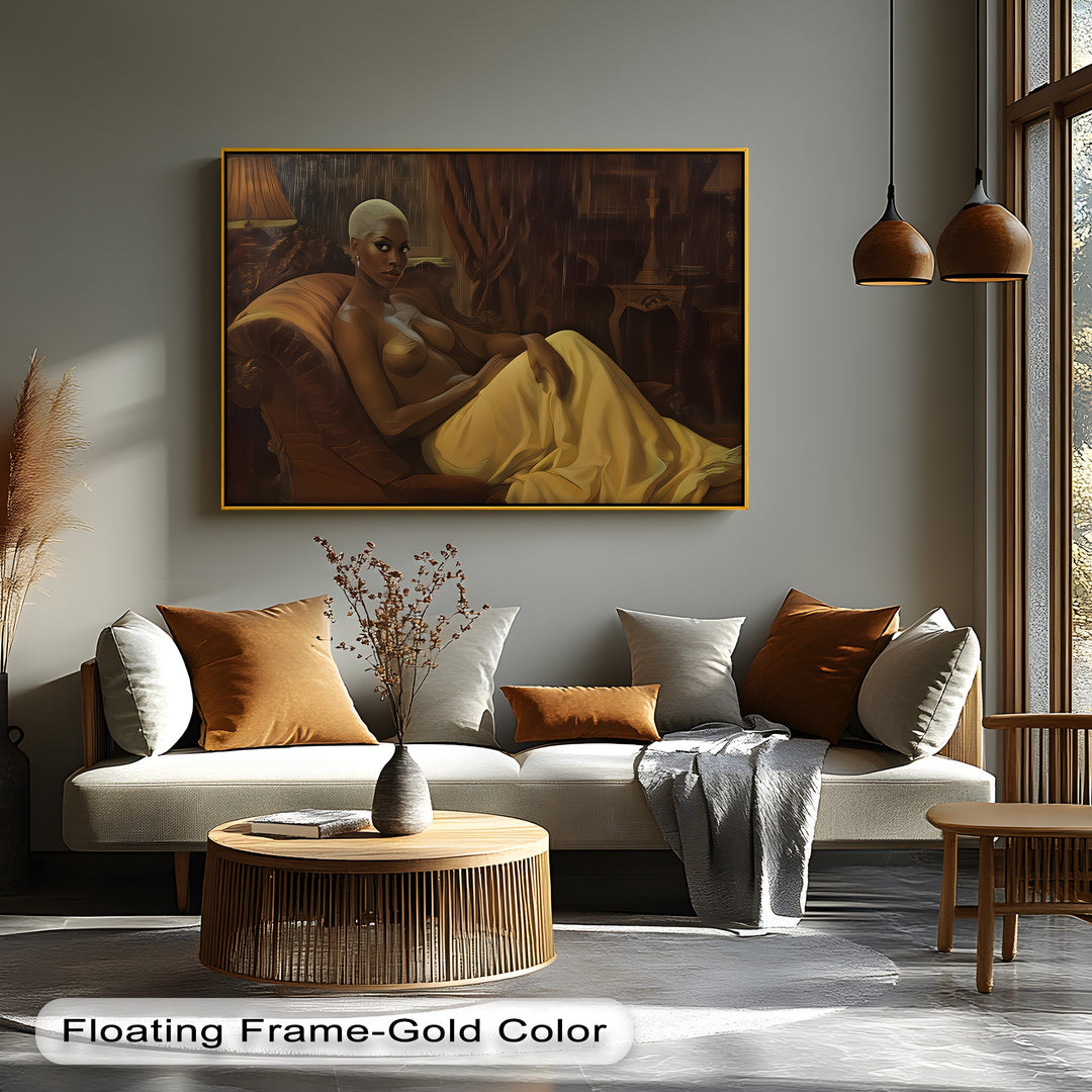 Velvet Rain – Erotic Dark Moody Canvas Wall Art | Framed Art