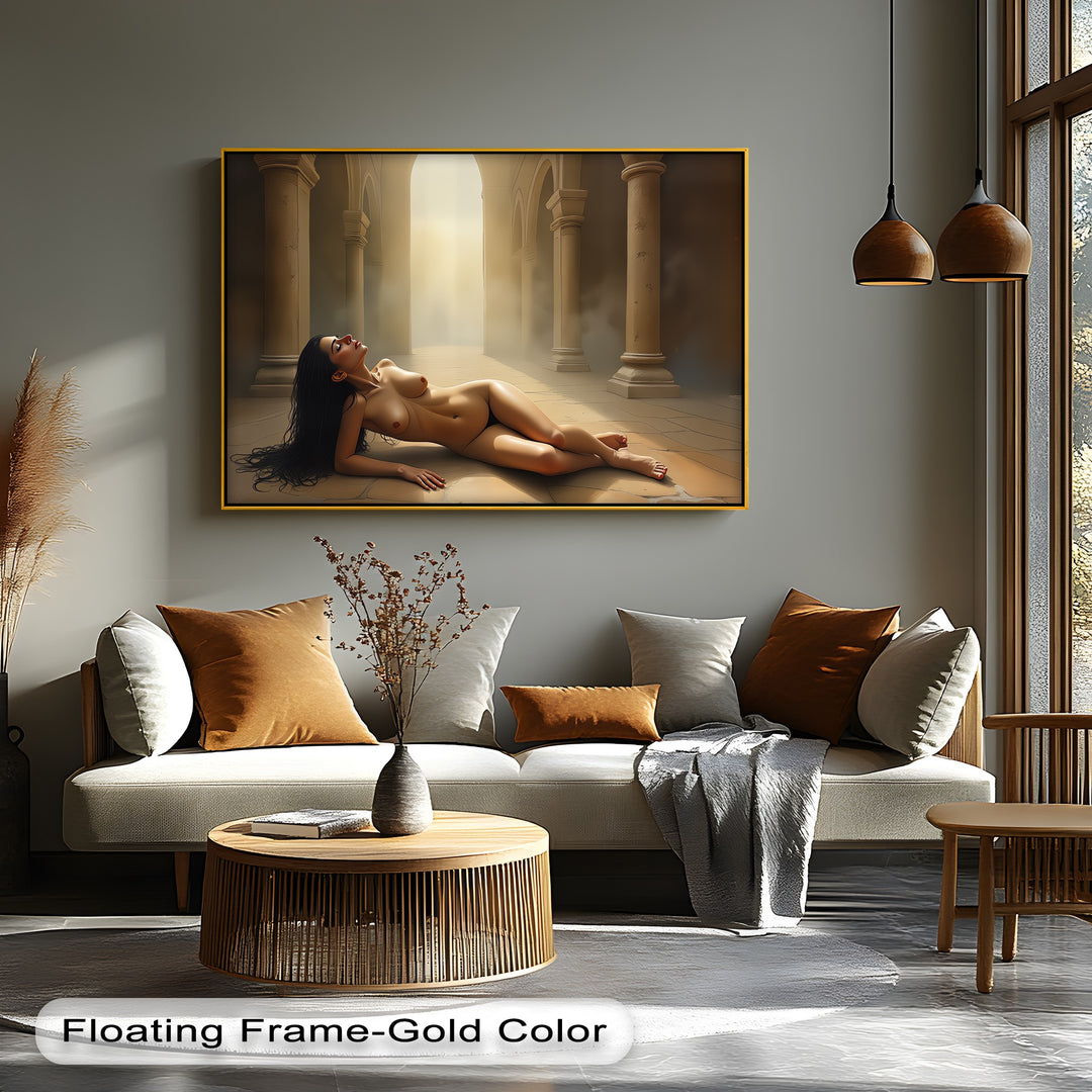Cathedral Light – Erotic Canvas Wall Art | Sensual Nude Art