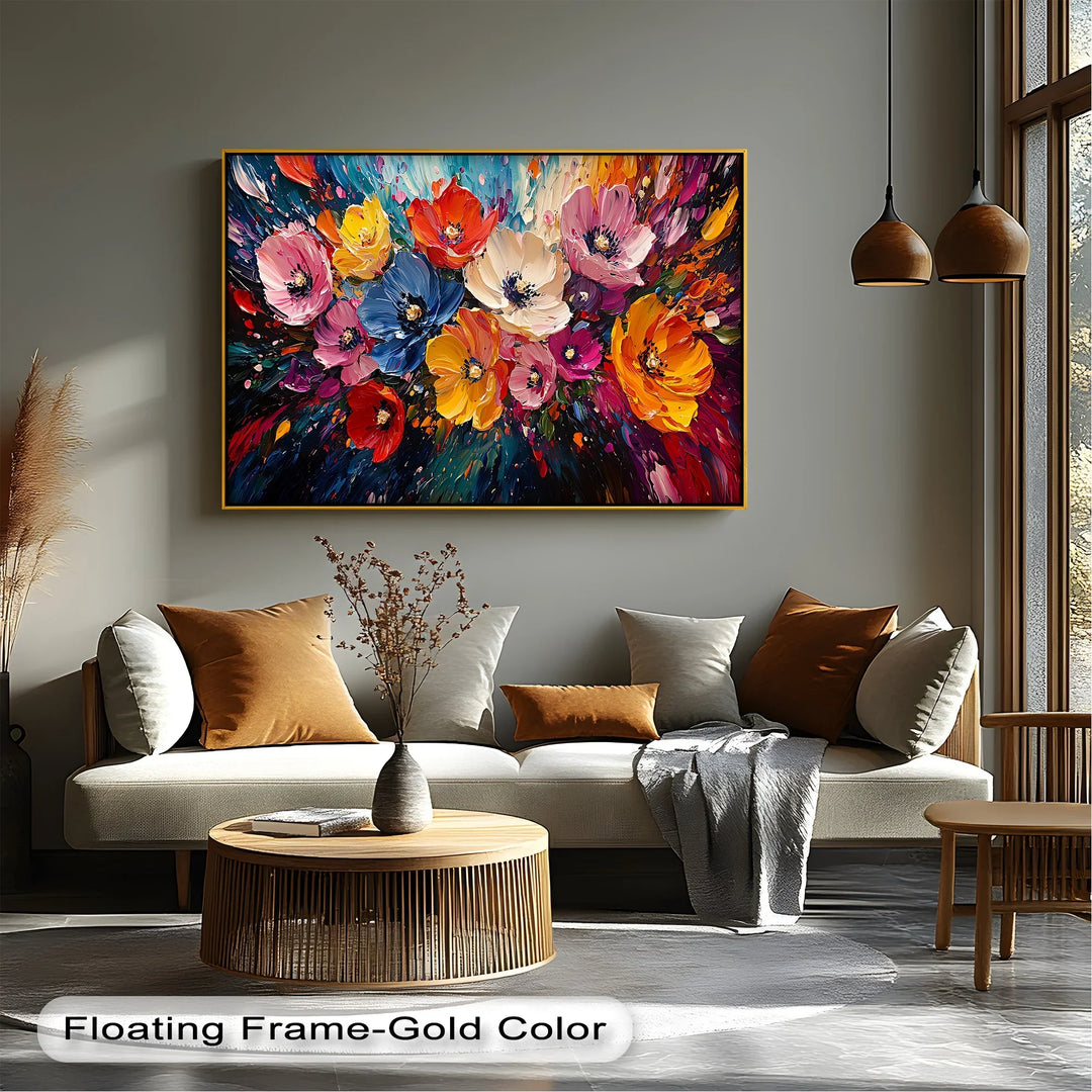 Color Symphony – Vibrant Abstract Flower Canvas Wall Art - MyPhotoStation