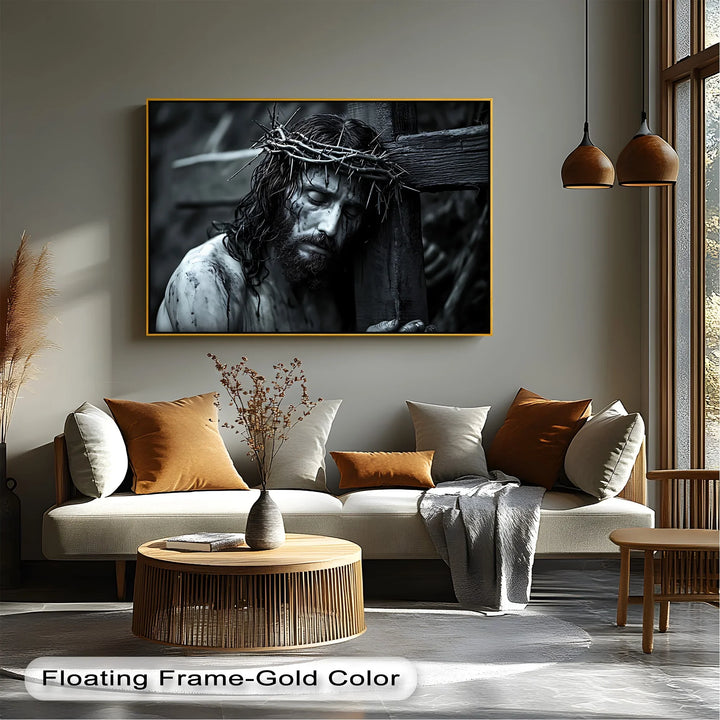 Crown of Suffering – Jesus Carrying the Cross Canvas Print - MyPhotoStation