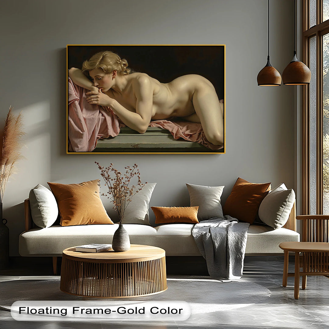 Timeless Reverie – Classical Nude Female Study Canvas Print - MyPhotoStation