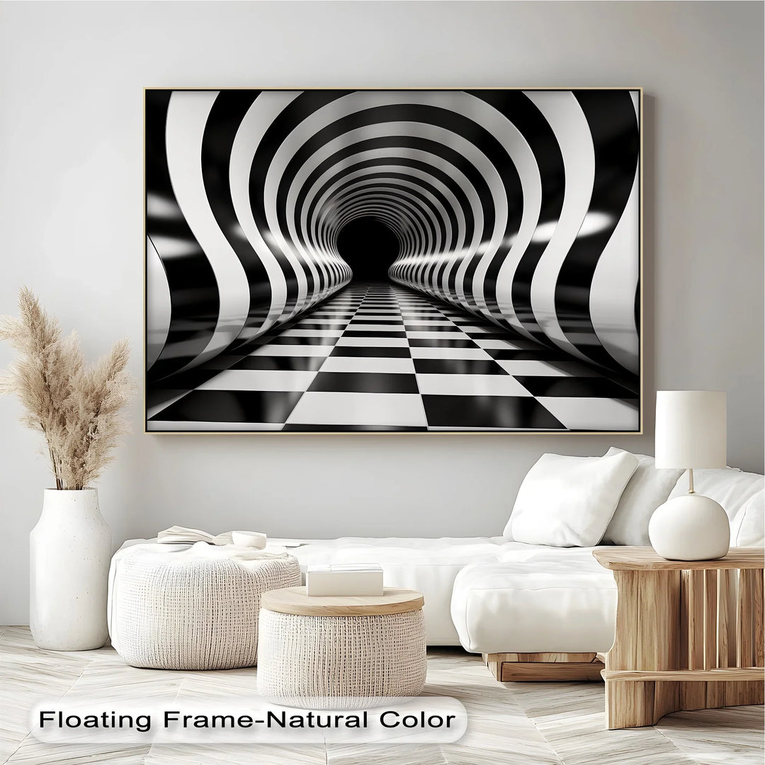 Waves of Infinity – Black & White Canvas Print - MyPhotoStation