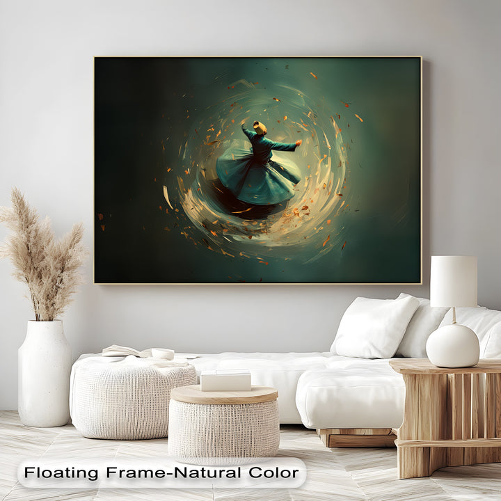 Whirl of the Soul – Sufi Dervish Spiritual Canvas Print