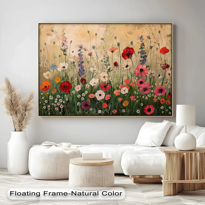 Wildflower Symphony – Colorful Floral Canvas Print - MyPhotoStation