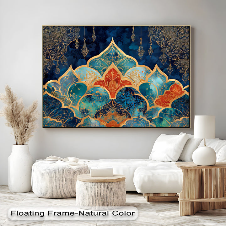 Golden Twilight Arches – Persian Canvas Print