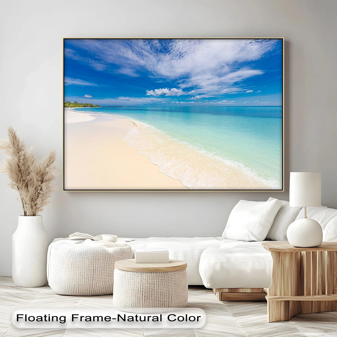 Tropical Beach and Crystal Waters - Landscape Canvas Print