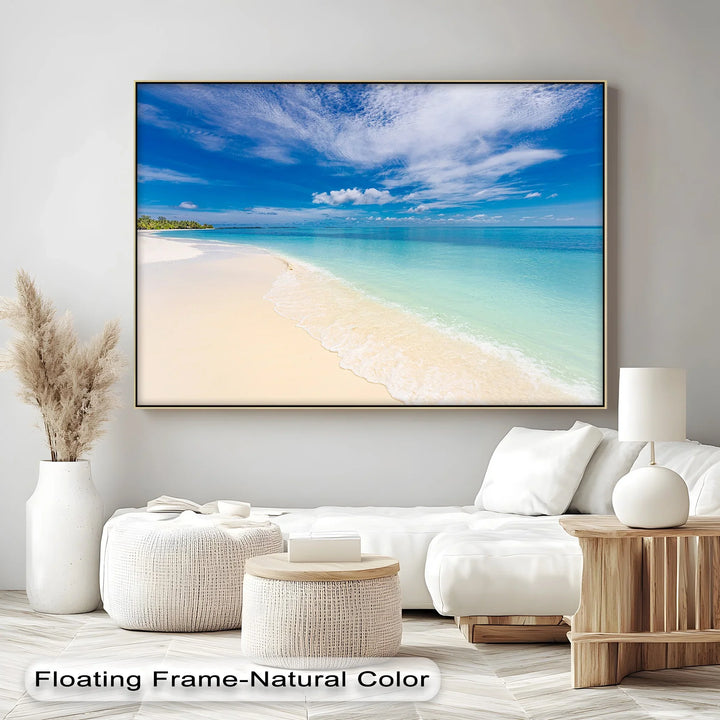 Tropical Beach and Crystal Waters - Landscape Canvas Print