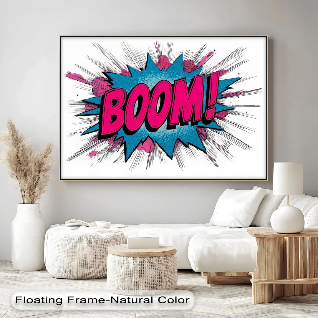 BOOM! – Explosive Pop Art Canvas Print