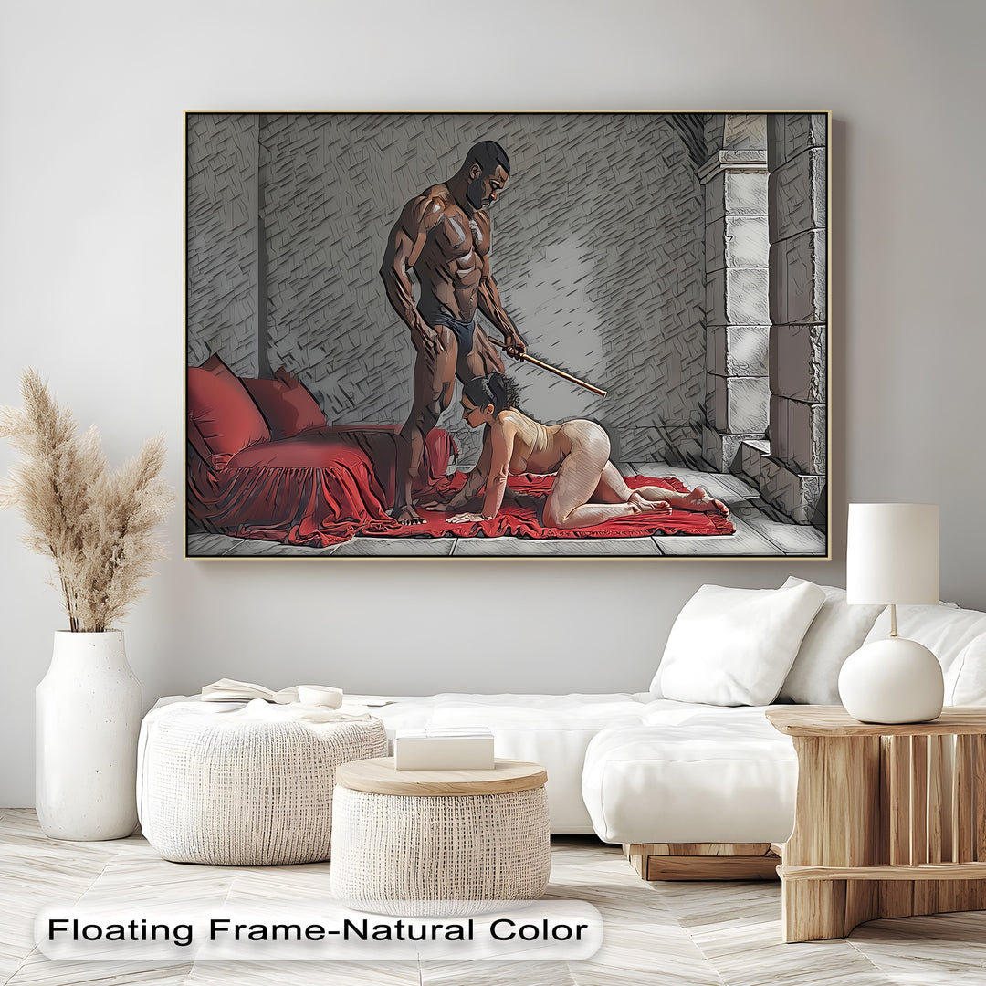 Obedience Ritual – Erotic BDSM Canvas Wall Art | Sexy Canvas