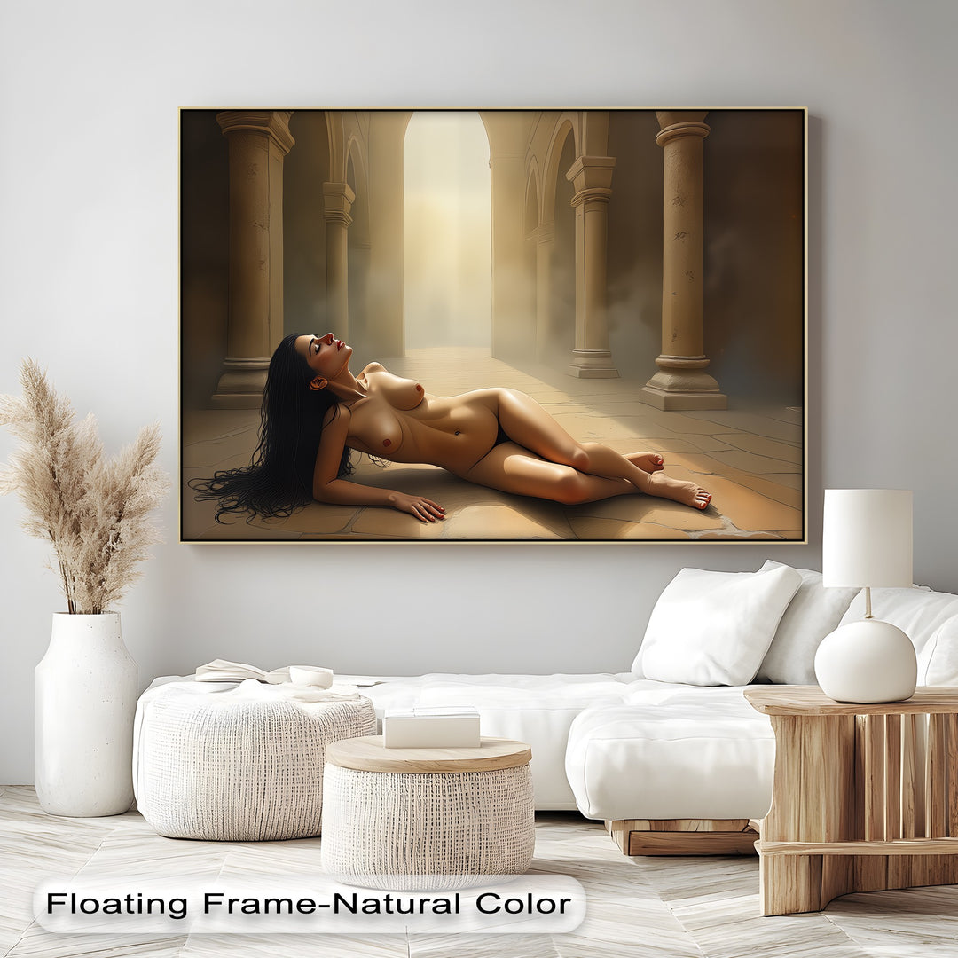 Cathedral Light – Erotic Canvas Wall Art | Sensual Nude Art