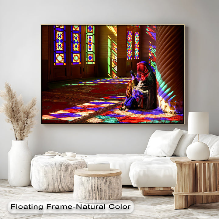 Radiant Mosque Light – Persian Canvas Print