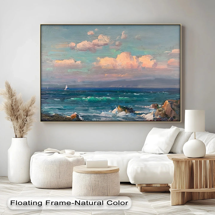 Twilight over the Sea – Romantic Coastal Canvas Print - MyPhotoStation