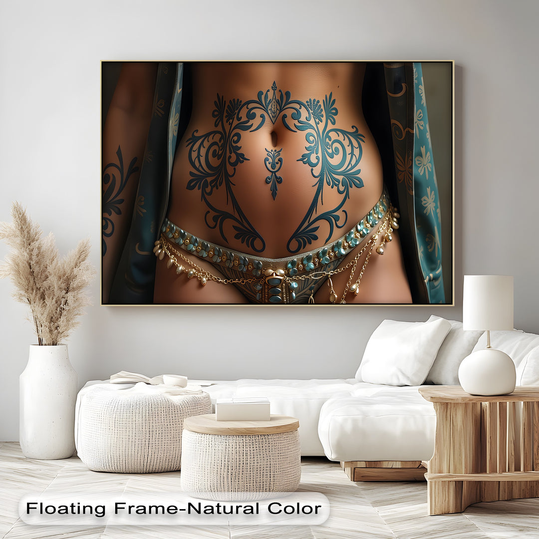 Ornate Desire – Erotic Tattoo Canvas Wall Art | Naked Art