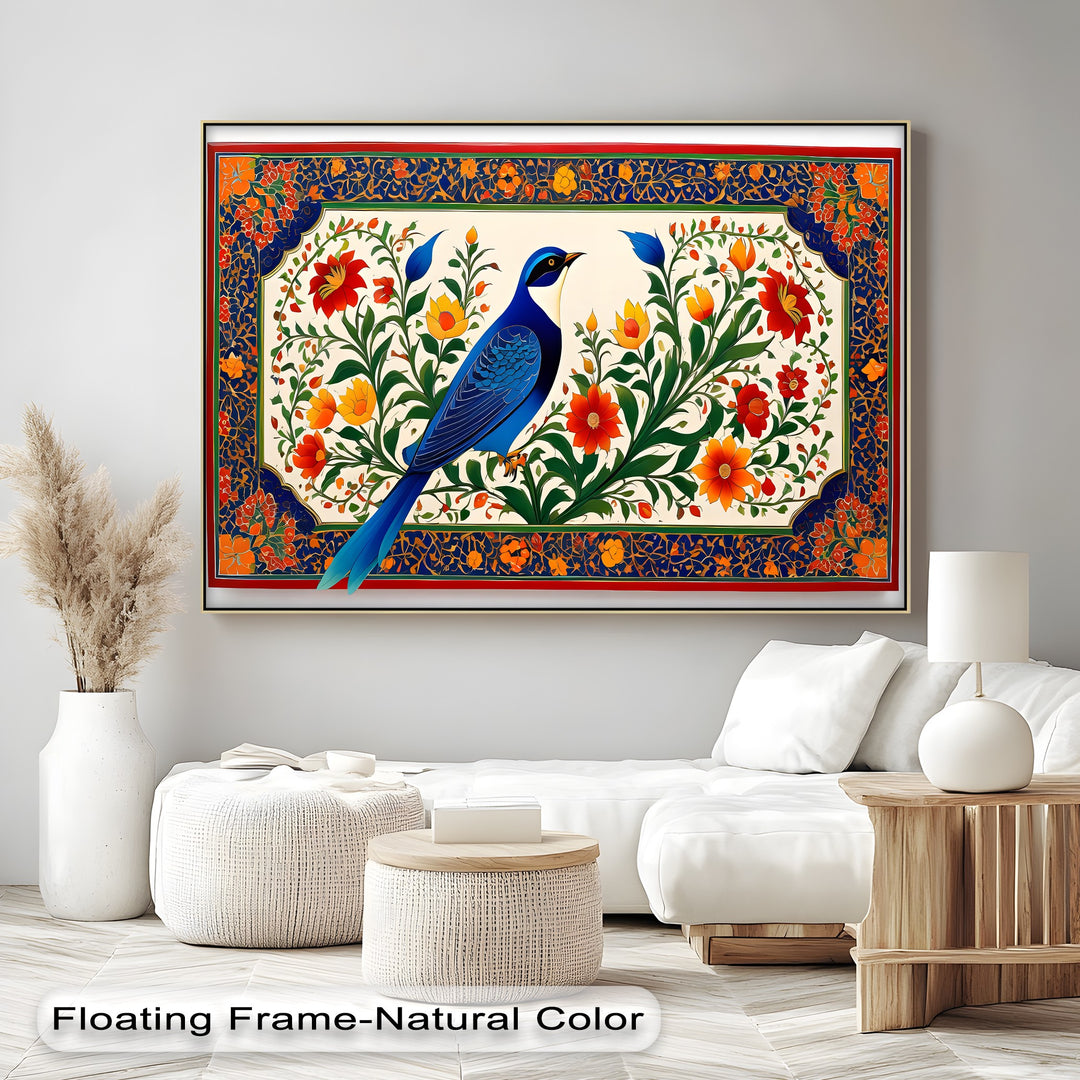 Majestic Bluebird Garden – Persian Canvas Print