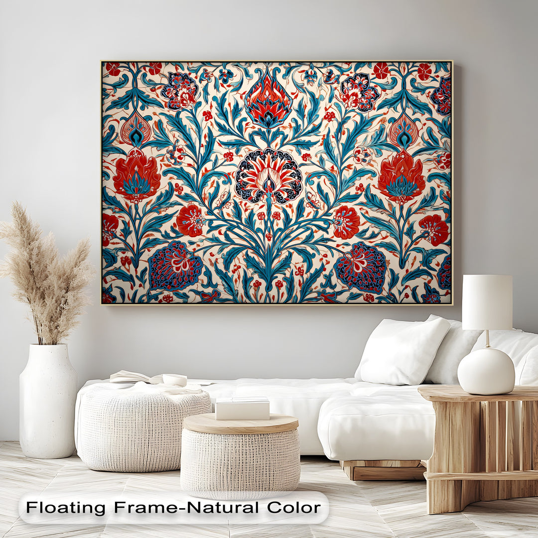 Persian Floral Elegance – Persian Canvas Print