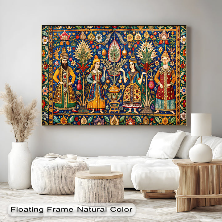 Royal Garden Gathering – Persian Canvas Print