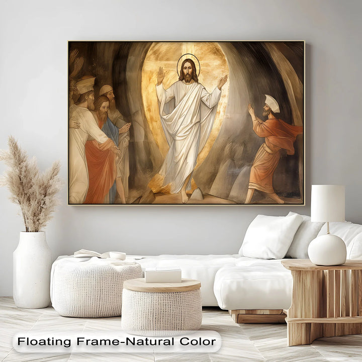 The Resurrection Light – Jesus Risen Canvas Print