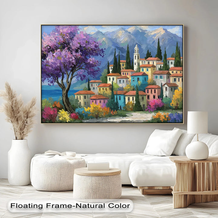 Purple Blossom Village – Canvas Print - MyPhotoStation