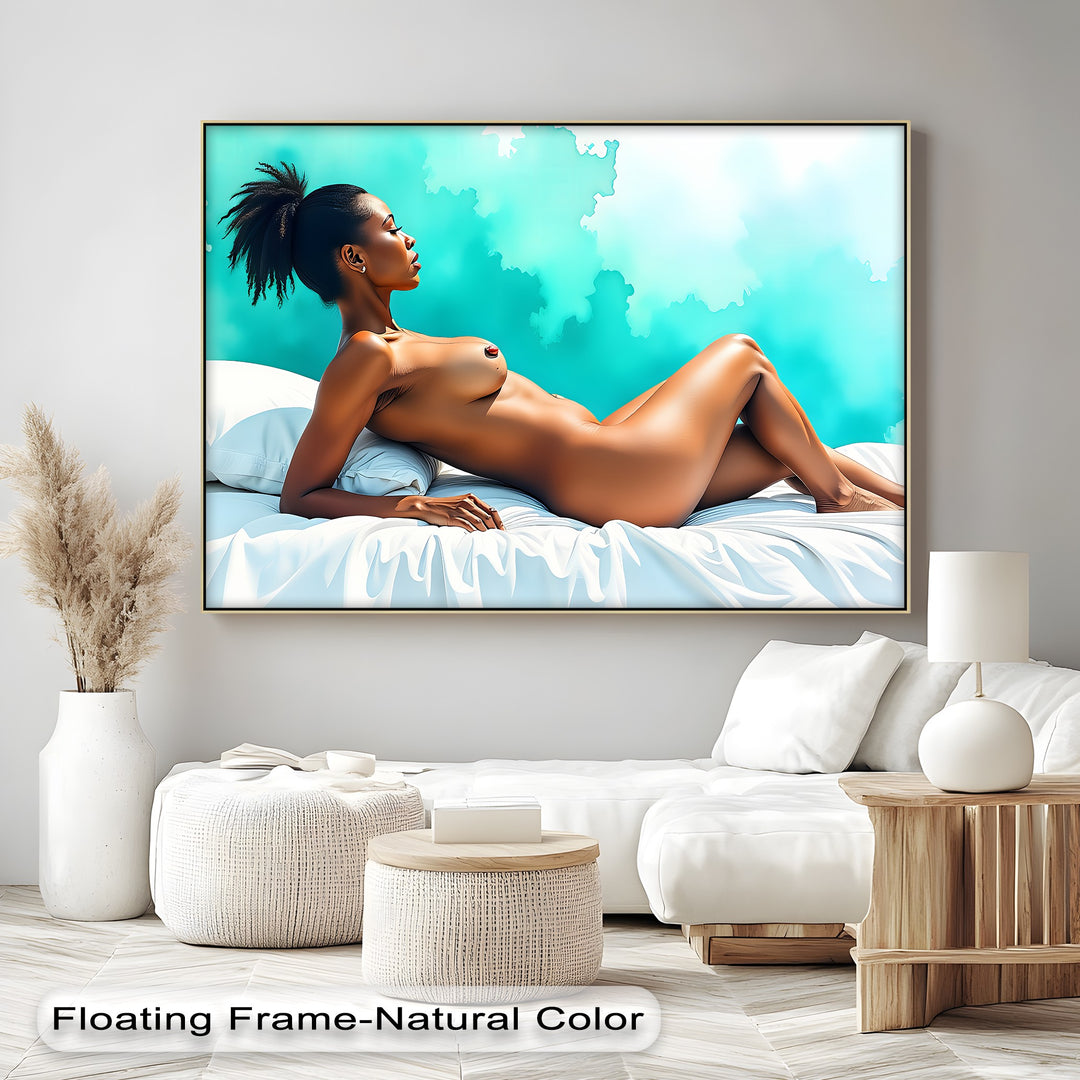 Sensual Reclining - Nude Canvas Wall Art | Erotic Canvas Prints