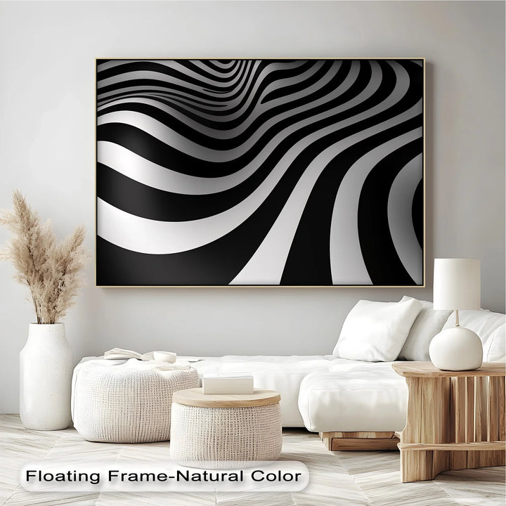 Velvet Currents – Black & White Canvas Print - MyPhotoStation