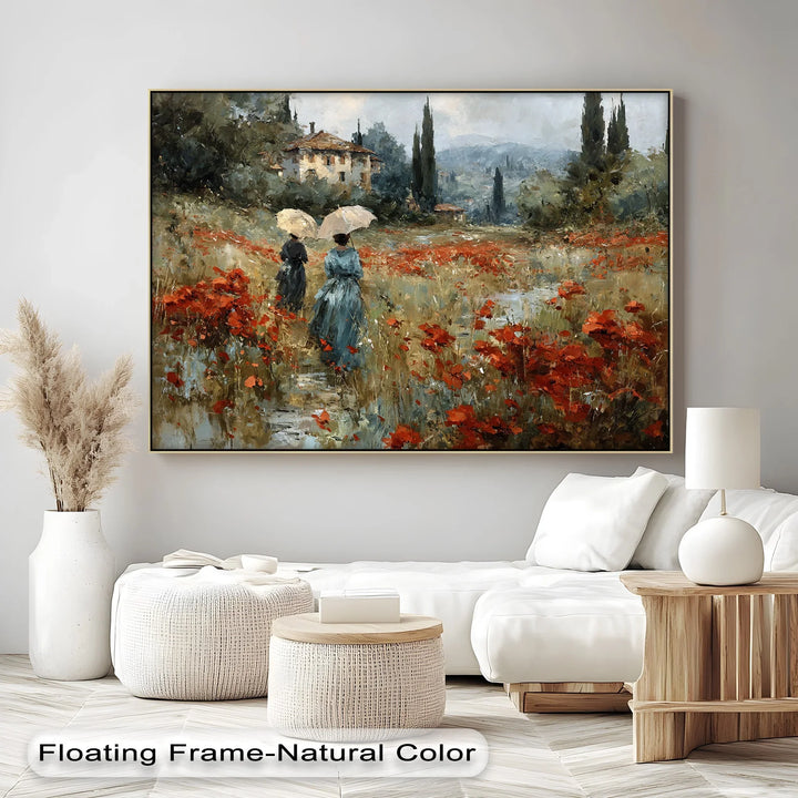 Ladies with Umbrellas - Canvas Print - MyPhotoStation