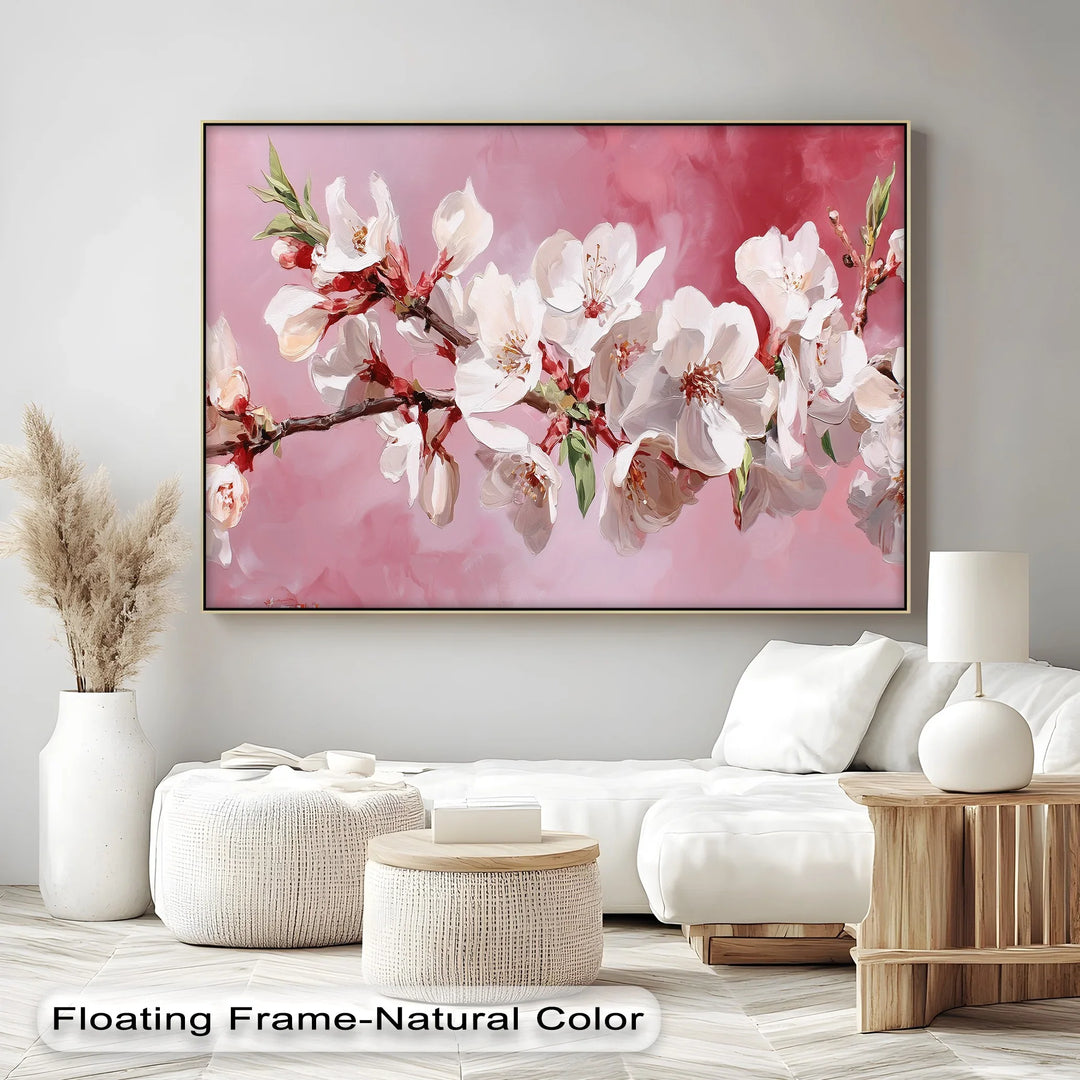 Blossoming Almond Branch – Pink Canvas Print - MyPhotoStation