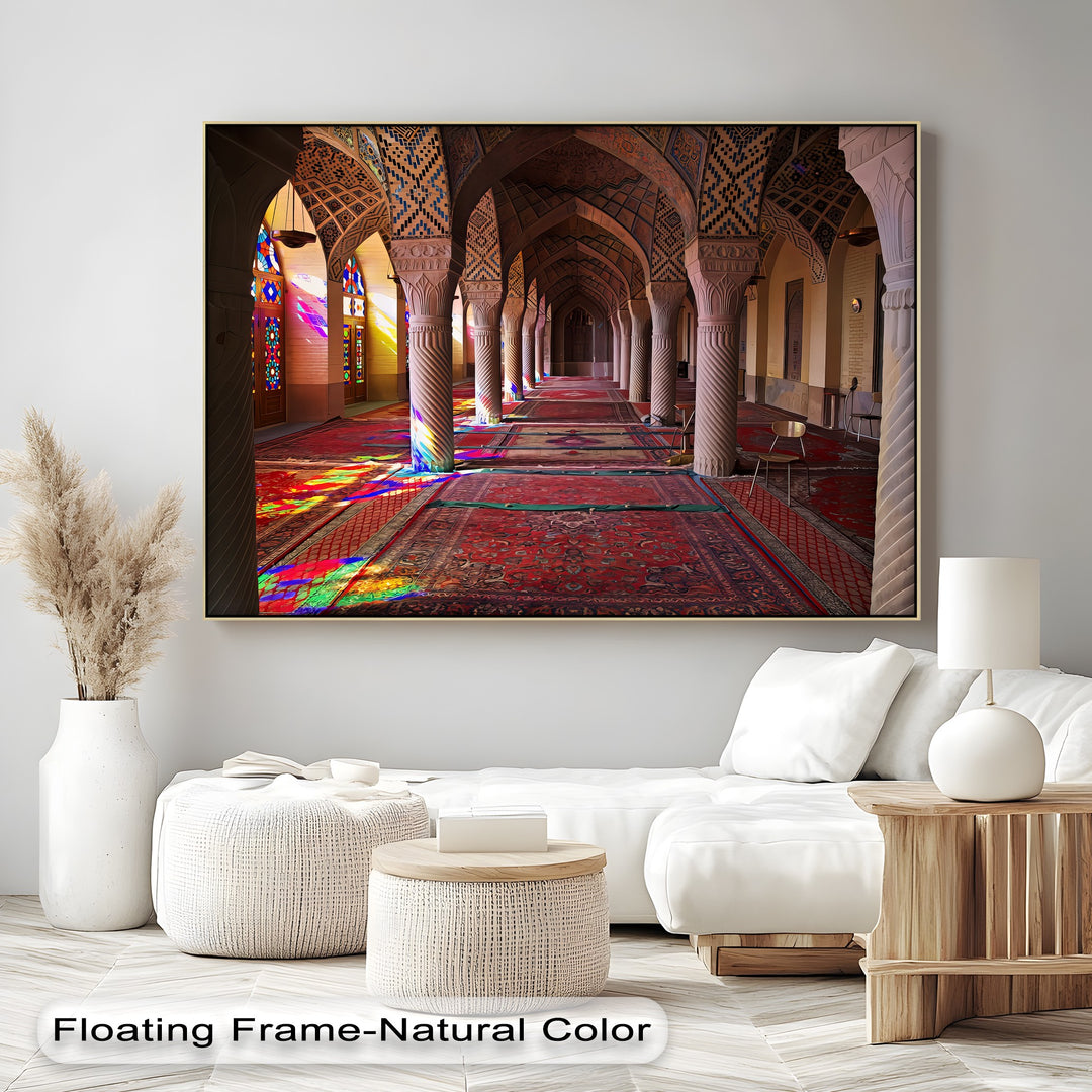 Radiant Stained Glass Serenity – Persian Canvas Print