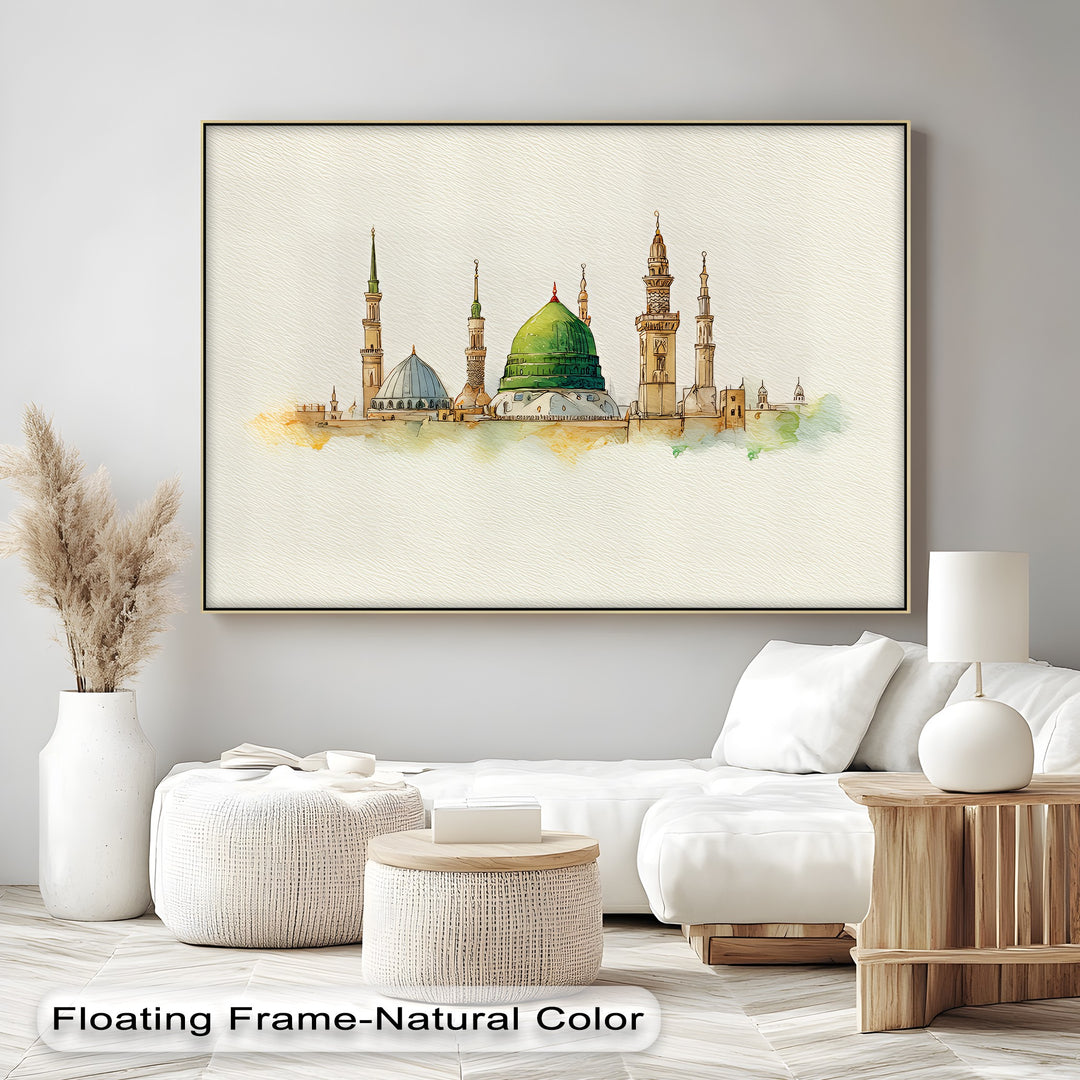 Al-Masjid an-Nabawi - Islamic Canvas Print