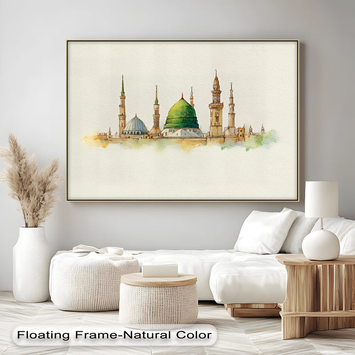 Al-Masjid an-Nabawi - Islamic Canvas Print