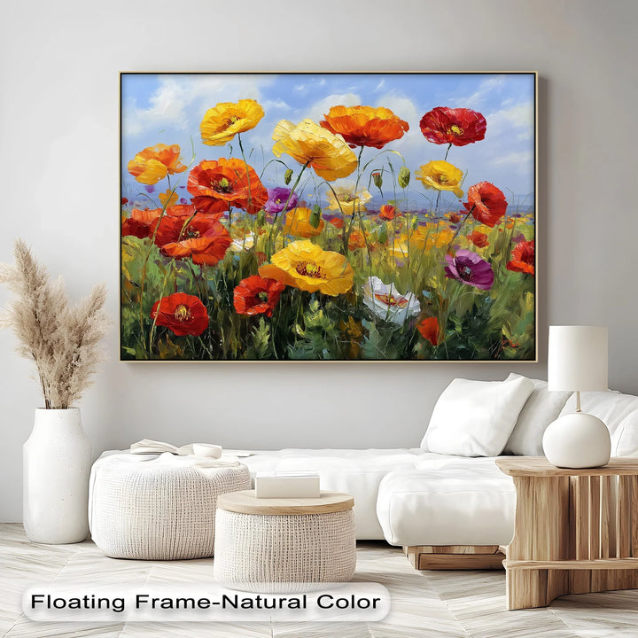 Meadow Melody – Colorful Wildflower Field Canvas Print - MyPhotoStation