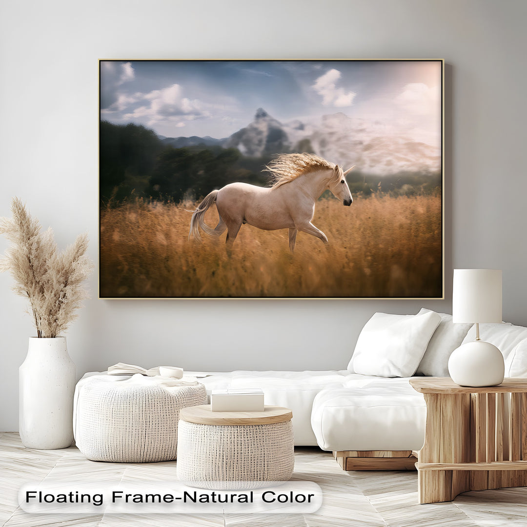 Regal Gaze – Chestnut Horse with Intense Stare Canvas Print