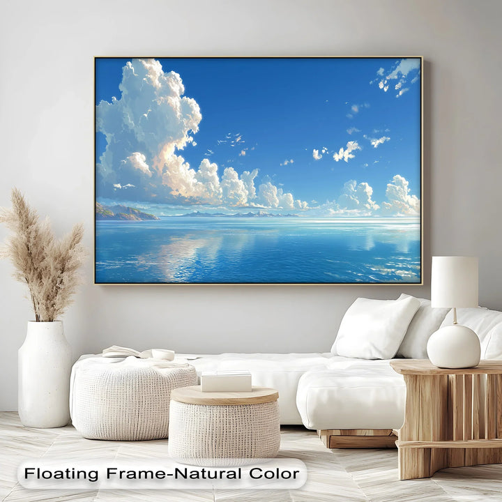 Celestial Cranes in Blue Skies – Flying Birds Canvas Print - MyPhotoStation