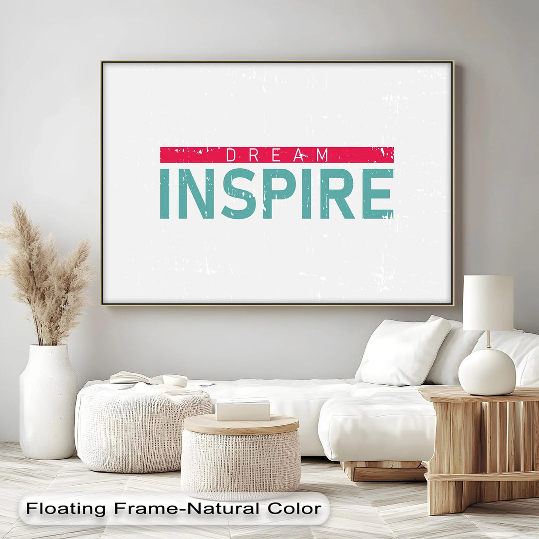 Dream Inspire – Modern Minimalist Canvas Print