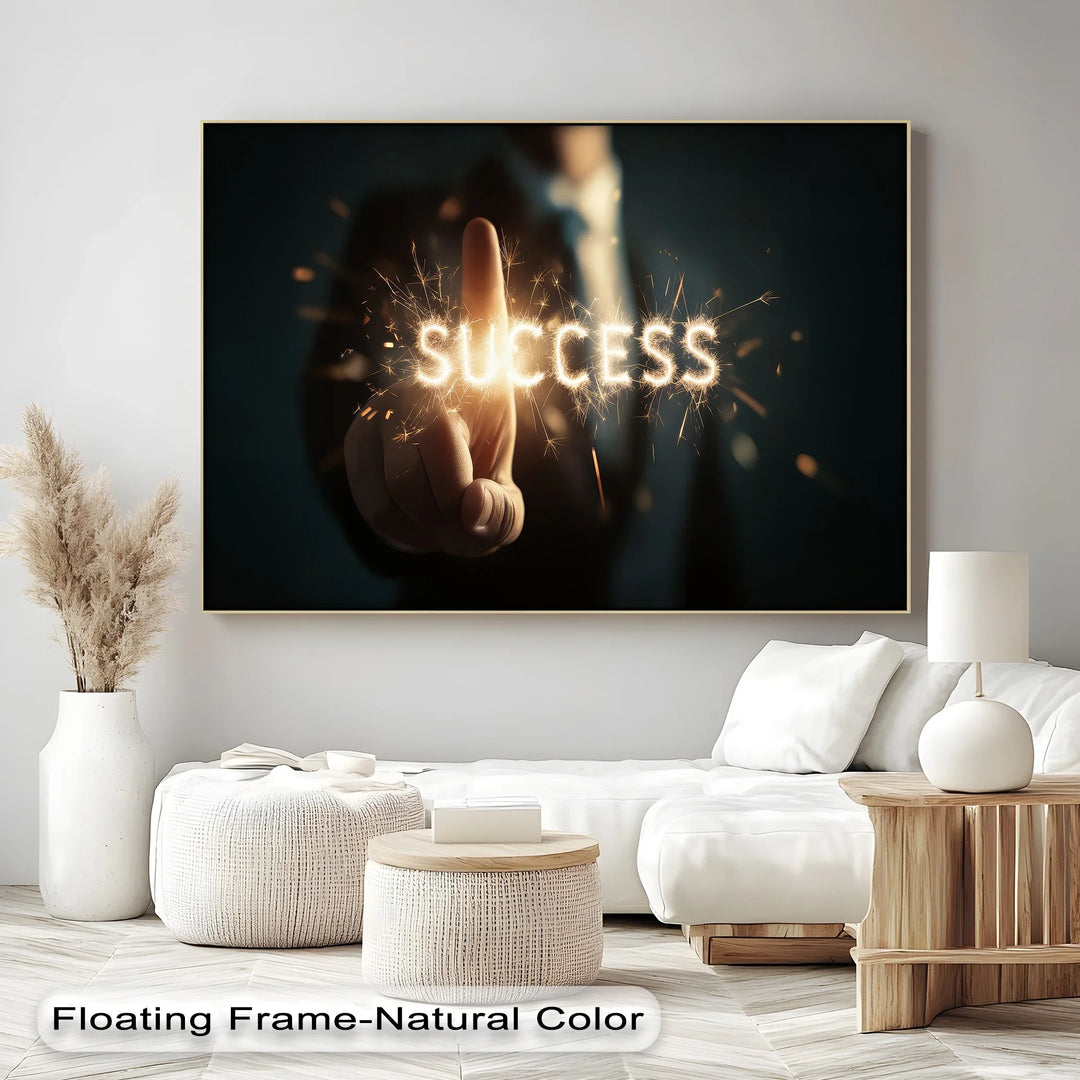Ignite Success – Sparkling Motivation Canvas Print