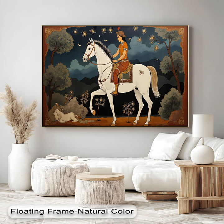 Moonlit Rider – Persian Canvas Print